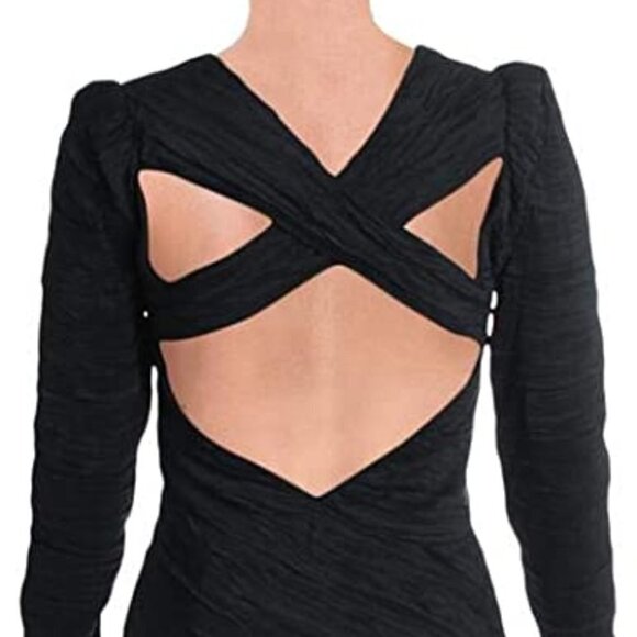 Free People Look of Love Ruched Lace Inset Dress 4 - Picture 3 of 15